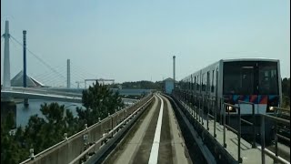 金沢シーサイドライン運転席  海の公園柴口～八景島～市大医学部 -1080P HD-