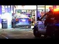 Car Crashes into Gas Station