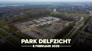 Bouwupdate Park Delfzicht - 8 Februari 2025 - 4K Drone Orbit