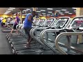 man dancing on treadmill