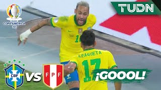 ¡Qué GOLAZO de Brasil gracias a Neymar! | Brasil 1-0 Perú | Copa América 2021 | Semifinal | TUDN