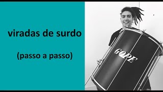 Aprenda duas viradas de surdo com musica