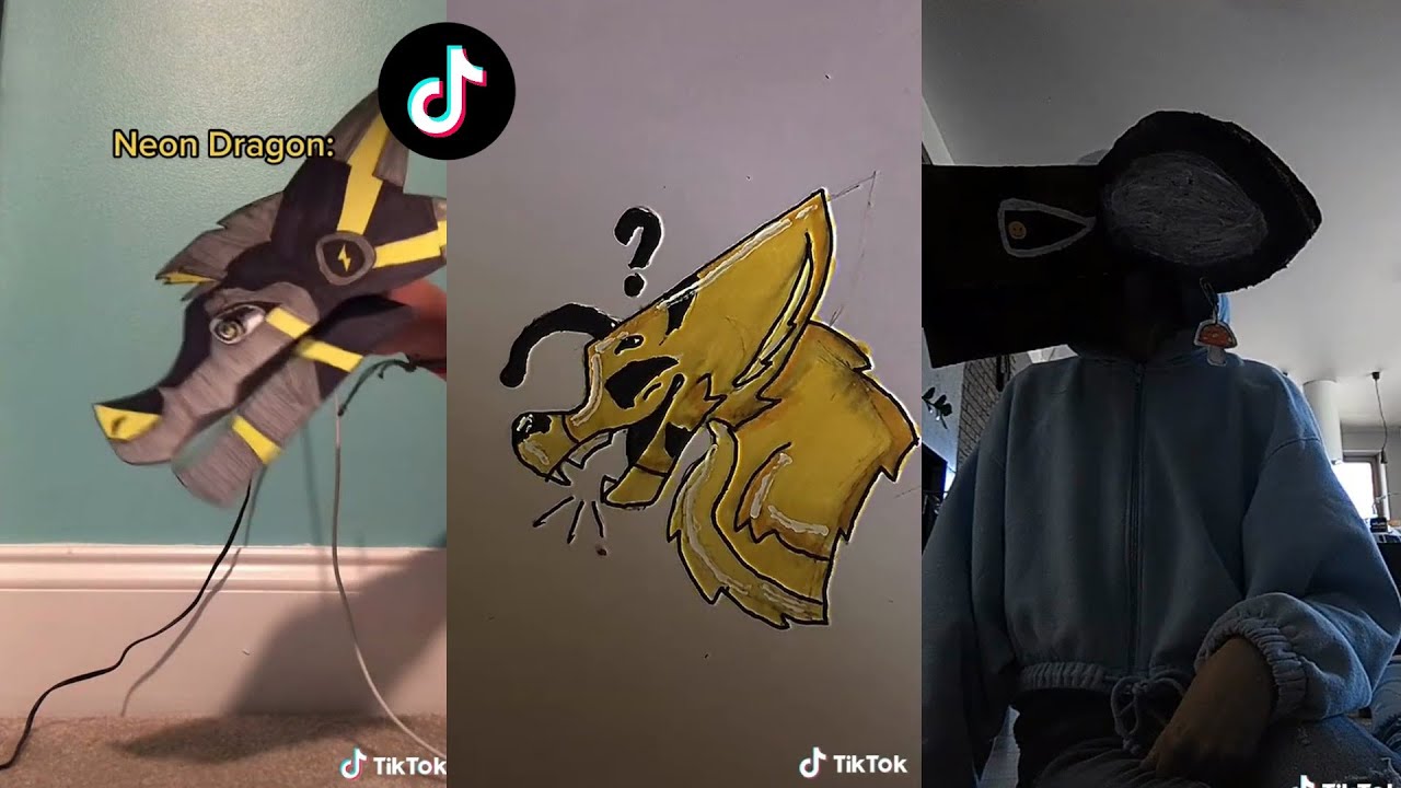 Dragon Puppet Template Tiktok At Aurea Allison Blog