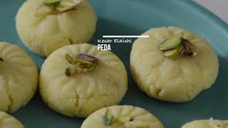 Kesar Peda Recipe | Milk Peda Recipe | No Mawa No Khoya Instant 10 Minutes Peda