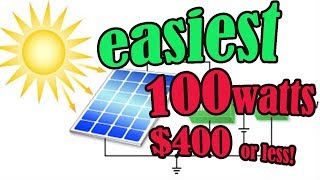 SIMPLEST 100W Van life Solar Setup Under $400 | EASY DIY install off grid Renogy and Goal Zero Yeti