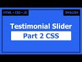 Build a Responsive Testimonial Slider | Part 2: CSS Styling