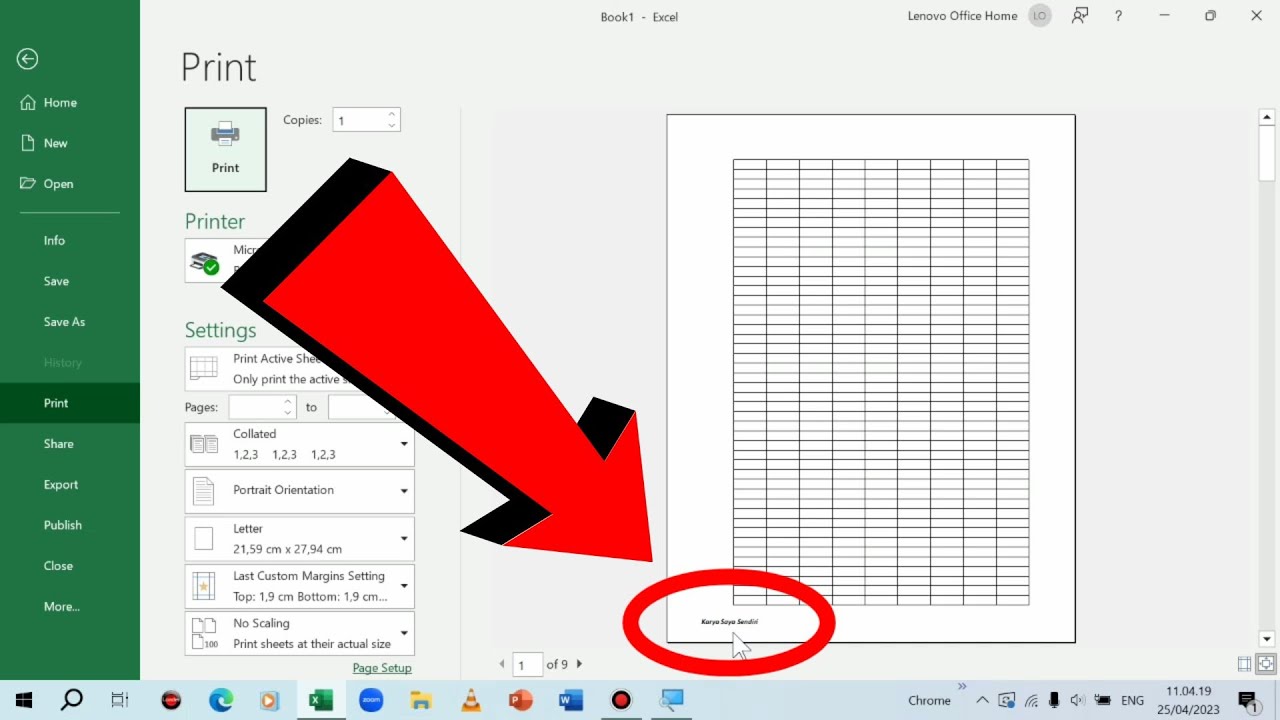 Tutorial Membuat Footer Pada Lembar Microsoft Excel Youtube