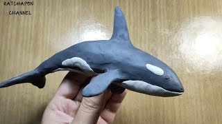 Orcas (killer Whale)|Modeling Clay ปั้นดินน้ำมัน วาฬเพชฌฆาต