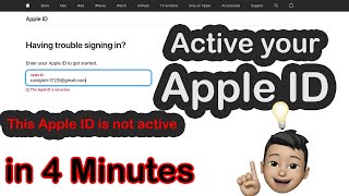 How to active your Apple ID Not Active (Fast and Free)