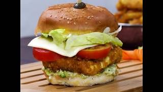 Crunchy Paneer Burger