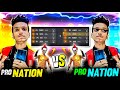 Pro Nation VS Pro Nation 🤯 World Premiere First Time Ever || Legends Clash Battle - Garena Free Fire