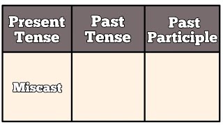 @Little Moon Miscast -Present|Past|Past Participle Tense||Verb Forms in english v1 v2 v3