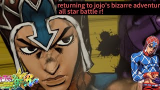 returning to jojo's bizarre adventure: all star battle r! (arcade mode)