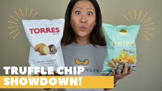 TRUFFLE Showdown!  Gourmet Black and White Truffle Chips Flavor Review ✦ NoshFinder ✦