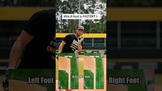Which Foot is FASTER When Rounding 1st? 🏃🏽‍♂️⚾️ #baseball #baserunning