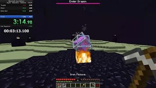 当你还在撸树时他可能已经打败末影龙了 Minecraft速通记录3分59