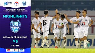 Highlights | U15 Becamex Bình Dương - U15 Viettel | Chiến thắng ngược dòng cảm xúc | VFF Channel