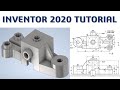 Inventor 2020 Tutorial #164 | 3D Model Basic Beginers | cadcam tutorial