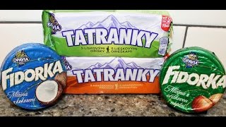 Opavia: Fidorka Hazelnut, Fidorka Coconut, Tatranky Peanut \u0026 Tatranky Hazelnut Review