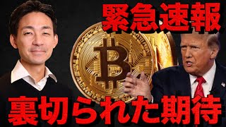 【悲惨】仮想通貨は急落。裏切られた期待。