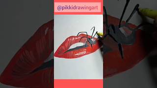 how to draw realistic lips #shorts #art #viral @Artcoaster. @Easy.to.draw1 #trending #satisfying