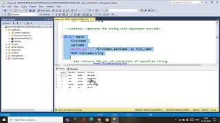 64.STRING FUNCTIONS - CONCAT,CONCAT_WS,LEN IN SQL