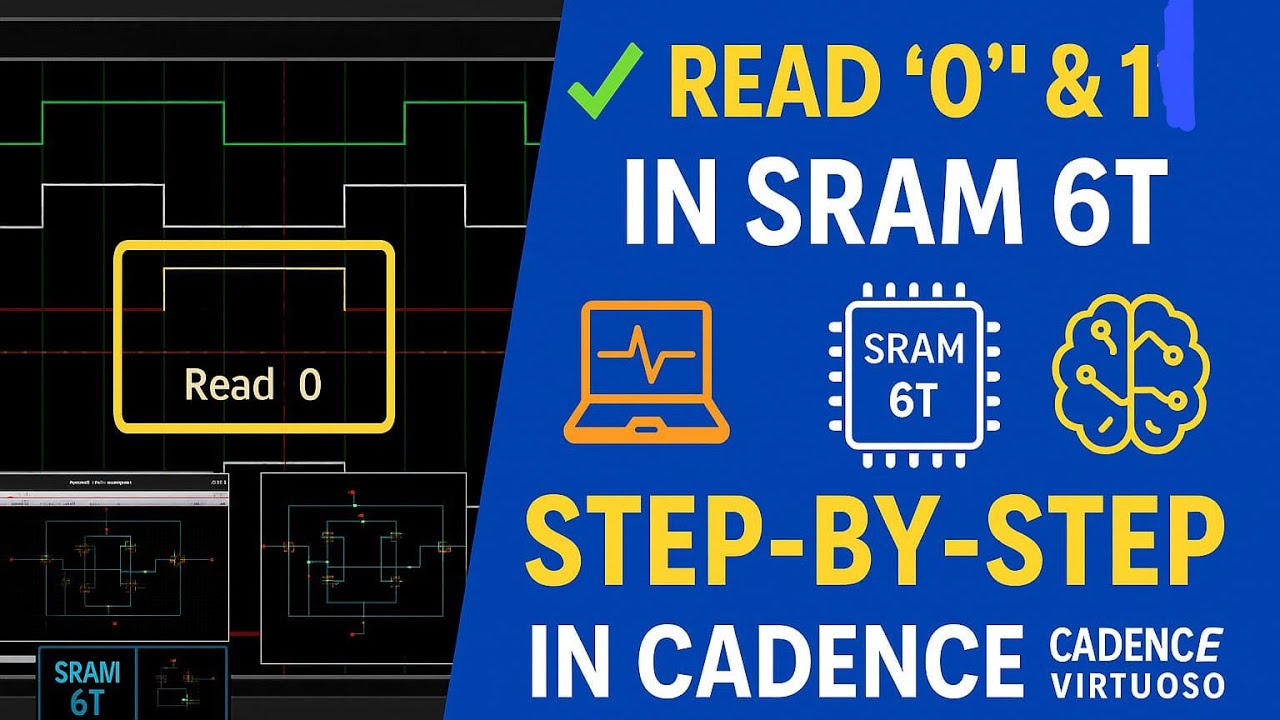 Sram 6t Read 0 And Read 1 Operation In Cadence Virtuoso Youtube