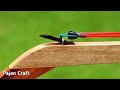 Making Wooden Slingshot For Hunting And Defense