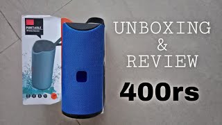 Best bluetooth speaker under 400rs - unboxing \u0026 review bluetooth speaker