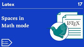 spaces in math mode