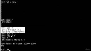 2 Config 2 Exec Timeout, Logging Synch, and the Console Port