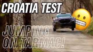 2022 Rally Croatia | JUMPING ON TARMAC | Raw Test Action