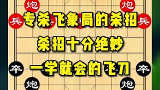 中国象棋： 专杀飞象局的飞刀，最后的杀招十分绝妙，简单易学#象棋