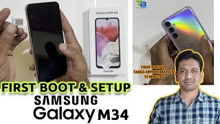 samsung galaxy m34 5g first boot & setup | How to Start & Setup New Samsung Mobile 📲🔥🔥🔥