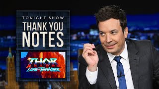 Thank You Notes: Thor: Love and Thunder Poster, CNN+ Shutting Down | The Tonight Show