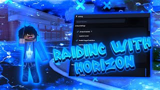 Raiding with the best FREE External In Dahood #horizon (Silent Aim)