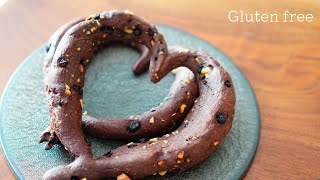 【Valentine's bread】How to Make Rice Flour Heart Chocolate Bread｜gluten free