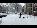 chicago snowfall walk ❄️ hyde park snow walk on sunday january 12 2025 4k virtual tour