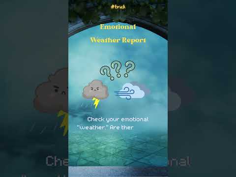 “Emotional Weather Report: Forecasting Your Inner Climate for Mental Well-Being” #mindfulness#trend