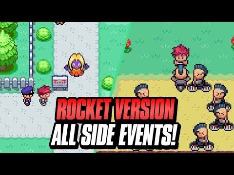 All Side Events In Pokemon Team Rocket Edition Rom Hack! (Pokemon GBA Fire Red Rom Hack)