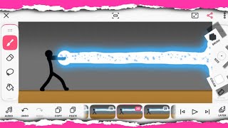 Flipaclip Tutorial - Stickman Fight LASER BEAM Animation