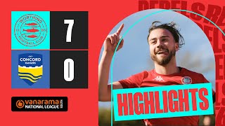 Rebels hit SEVEN in HUGE WIN | Highlights | Worthing 7 Concord Rangers 0