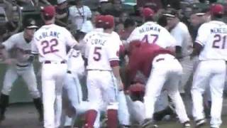 Minor League Baseball Brawl (Boston vs New York)