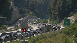 Slowenien steht im Stau