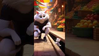 Raju Ne Kitty Ko Bachaya | Cat Cartoon | Cat | Cartoon| Ai #shorts #cat #ai #horrorstories