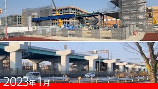 [4K] 大阪モノレール延伸　全区間の街並みウォッチング [2023年1月]