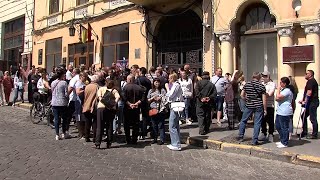 Ошукані інвестори довгобуду на Рівненській вийшли на протест до апеляційного суду