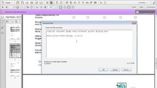Acrobat XI Tutorial Creating a Print Button for Specific Pages