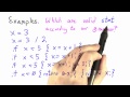 Valid Statements - Programming Languages