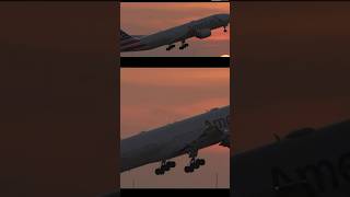 Sunset Departure out of CLT Charlotte Douglas ✈ American B777-200ER